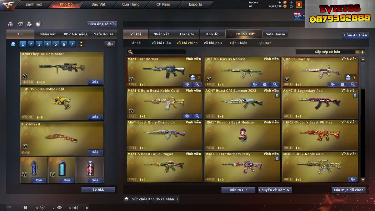 shop acc cf uy tin gia re